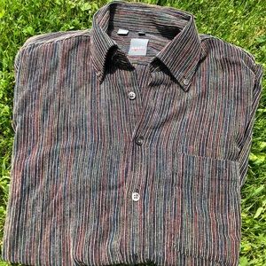 VERY cool textured and multicolored button up.